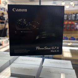 Canon G7x III Camera New 