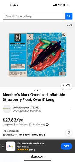Strawberry Pool Float