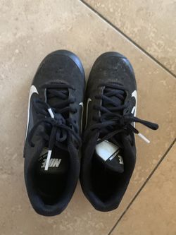 Size 2 youth Nike baseball shoes