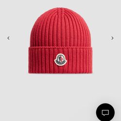 Red Moncler Beanie