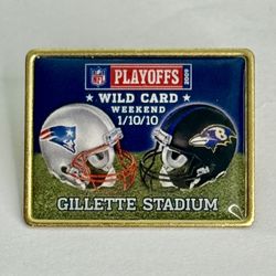 *RARE* NFL PLAYOFFS WILD CARD 1/10/10 PATRIOTS VS SEAHAWKS GILLETTE STADIUM PIN