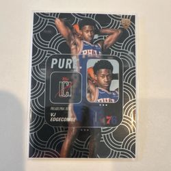 2025-26 Topps Signature Class Pure VJ Edgecombe Rookie Insert #PU-18 76ers