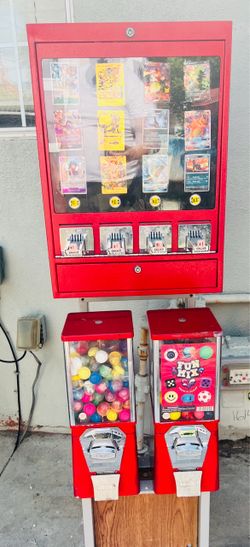 Trading Card & Toy Vending Machine Set