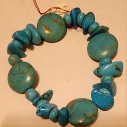   Turquoise Bracelet Rough shapes