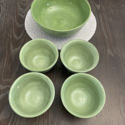 Vintage Sorbet And Salute Dining /Salad Set