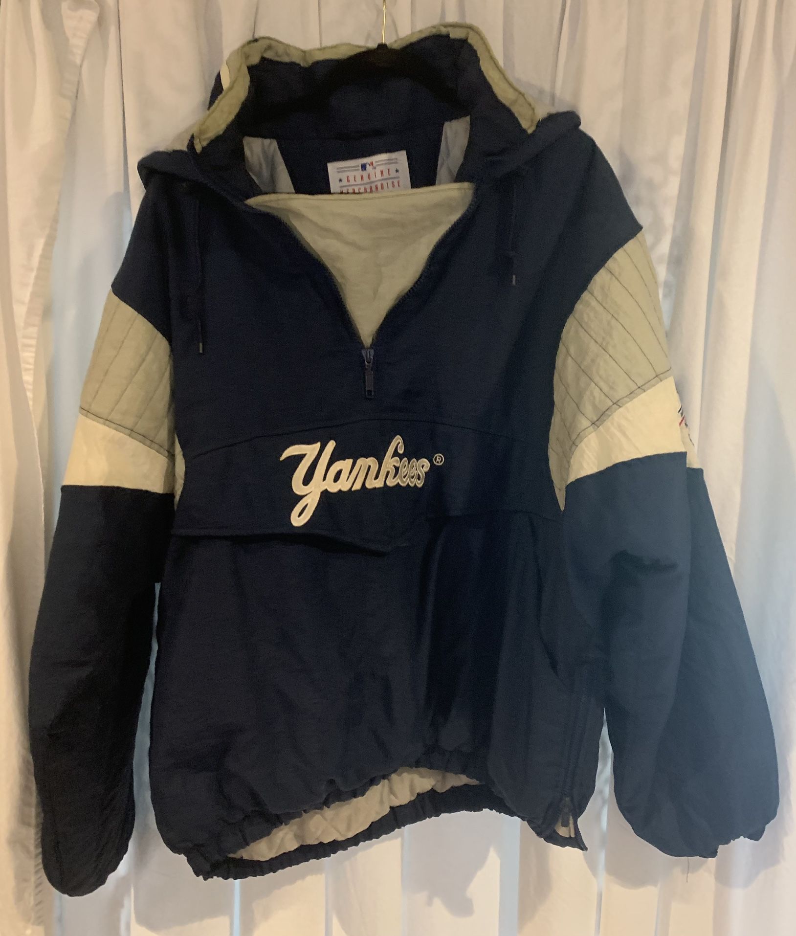 Rare Vintage 1990’s Starter New York Yankees Puffy Parka Jacket  XL