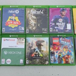 10 XBox One Games In Cases