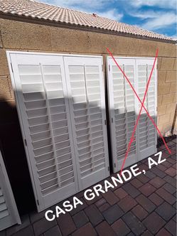 ( 1 ) plantation shutter louver 38” 7/16 x 62” CASA GRANDE, AZ 85122