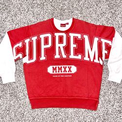 Supreme Overprint Spellout Crewneck Sweatshirt