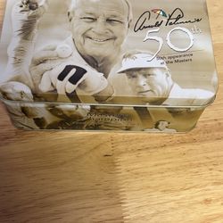 Arnold Palmer Commemorative 50th Masters W/ Balls And Coin