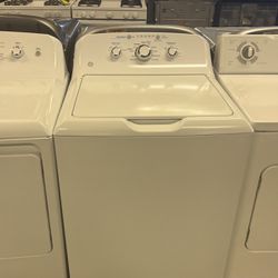 GE Top Load Washer And Electric Dryer Set 