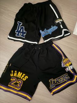 Dodger lakers 2020 championship shorts
