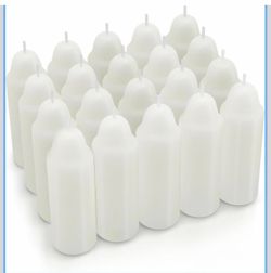 20 Pack White Lantern Replacement Candles