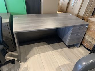 Desk with drawers gray 30”x60”