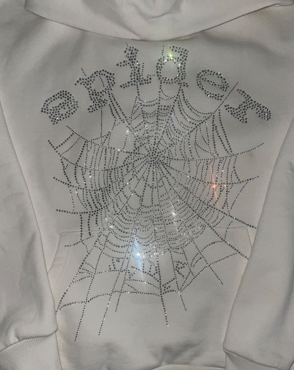 White Sp5der hoodie