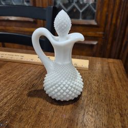 Vintage Milk Glass Cruet