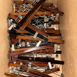 Big Box Wood Hangers Clip Hangers