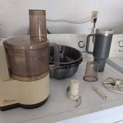 Regal La Machine I Food Processor with Bundt Pans and Tumbler