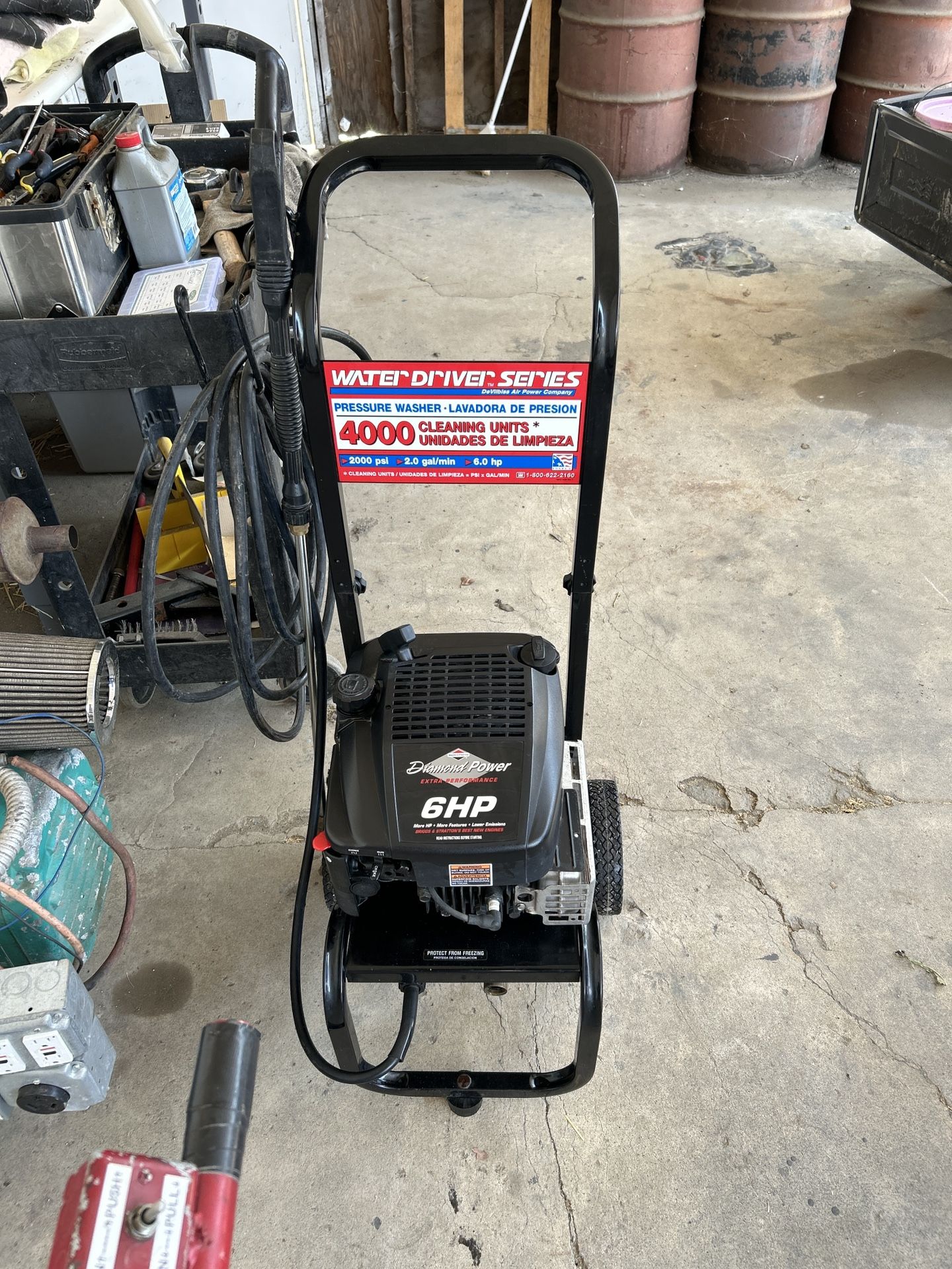Briggs & Stratton 2000 psi pressure washer 6hp