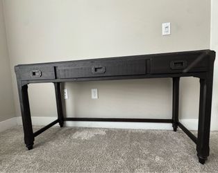 Dark Wood Jet Console Table