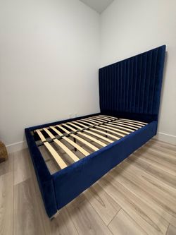 full size bedframe, Velvet