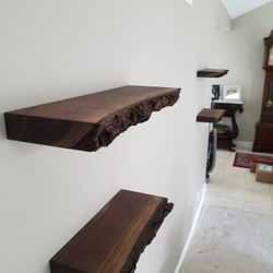 Custom Slab Shelves