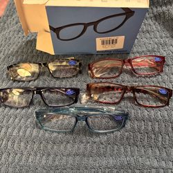 1.75 Readers Set Of 5 - New (missing 2 From Set Of 7)