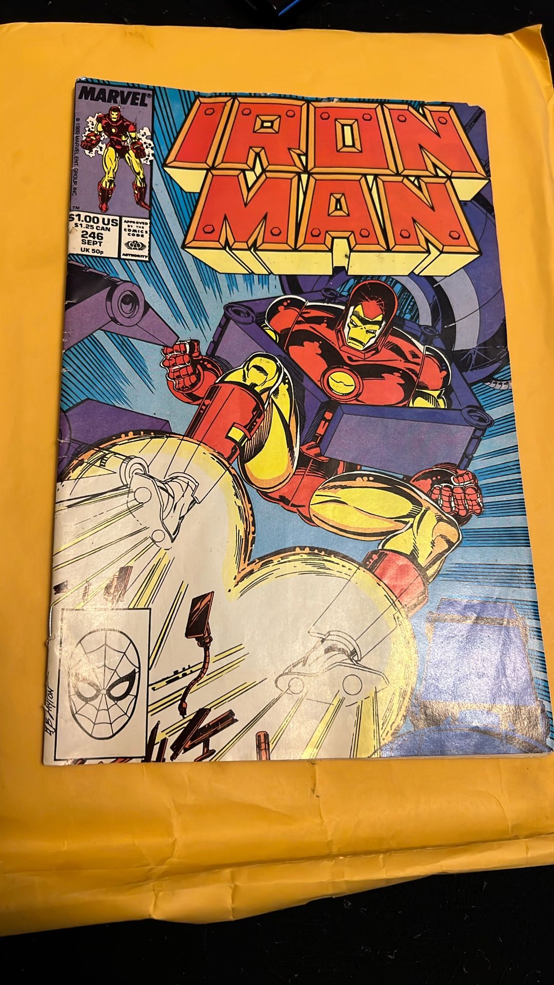 1989 Iron Man, Comic Book Mint Condition/Harvey Keenness Baseball Card/baseball Stamps