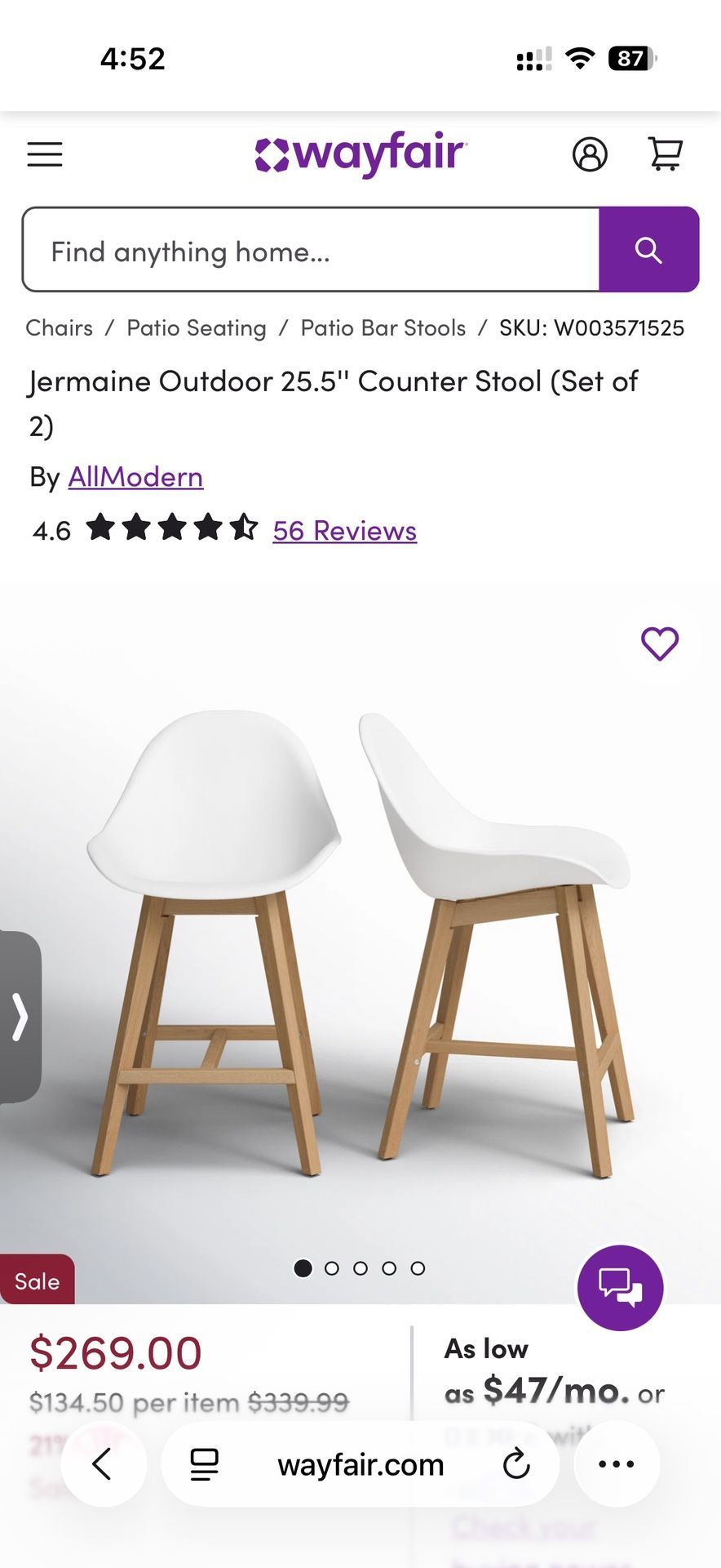 IKEA Bar Stool $60/each
