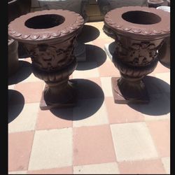 New Flower Pots Made Out Of Cement Perfect Gift 