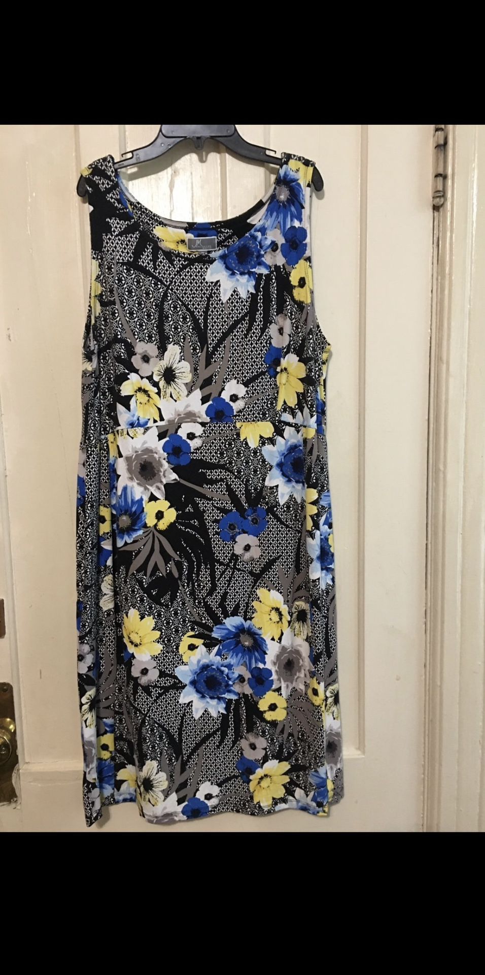 JM collection women’s sleeveless floral dress size 1X