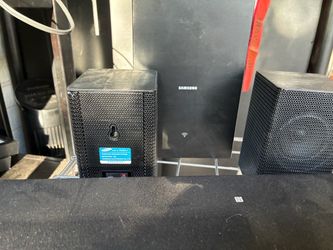 Sound bar set up and 2 speakers