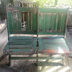 Double Wooden Chair FREE