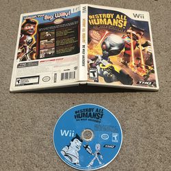 Destroy All Humans! Big Willy Unleashed (Nintendo Wii, 2008) No Manual Tested
