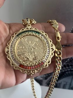 50 pesos centenario necklace