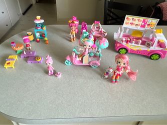 Shopkins Shoppies Dolls and Playset Lot