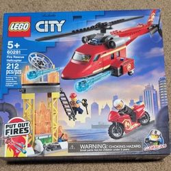 LEGO City Fire Rescue Helicopter (212 Pieces)

