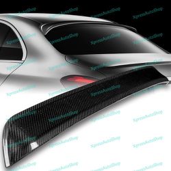 For 2017-2023 Mercedes E-Class W213 Carbon Fiber Rear Roof Visor Spoiler Wing -(2-RSP-6235-CF