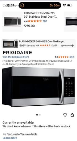 Microwave $150