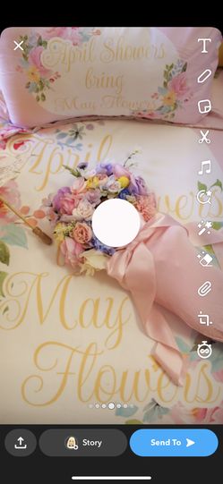 Newborn Flower Bonnet And Swaddle Sack