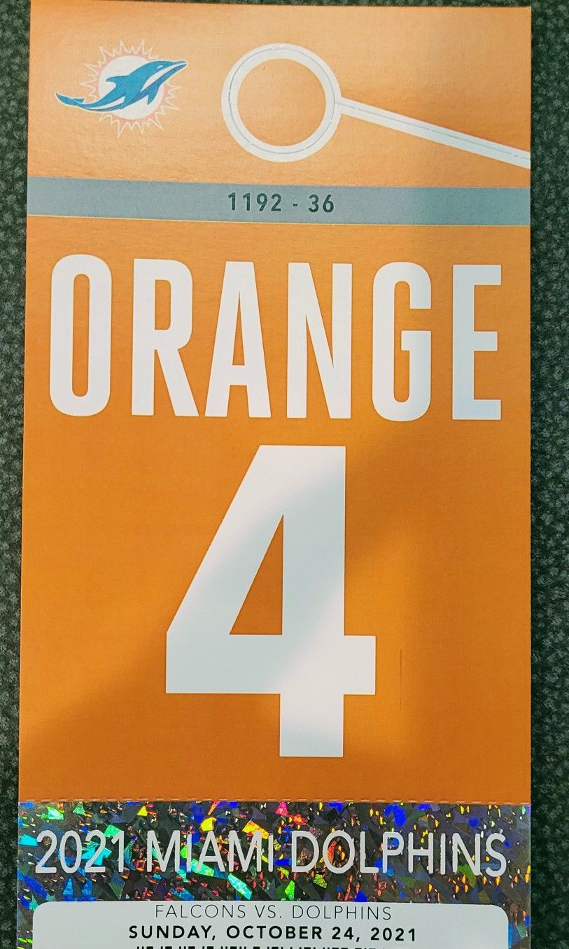 Orange Parking Pass 