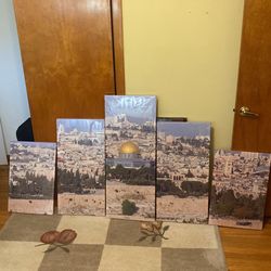5 Pc Picture Set / Middle East / Palestine 