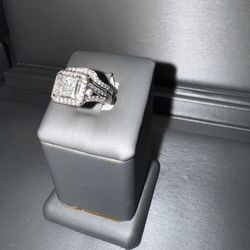 Engagement ring💎14k White Gold