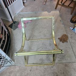 Glass Top End Table