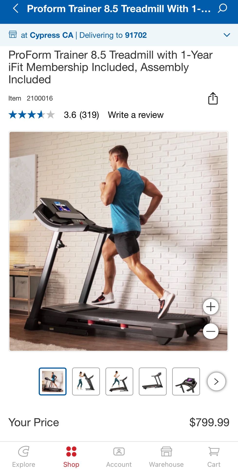 PRO-FORM treadmill