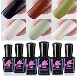 6 Gel Nail Polish Set