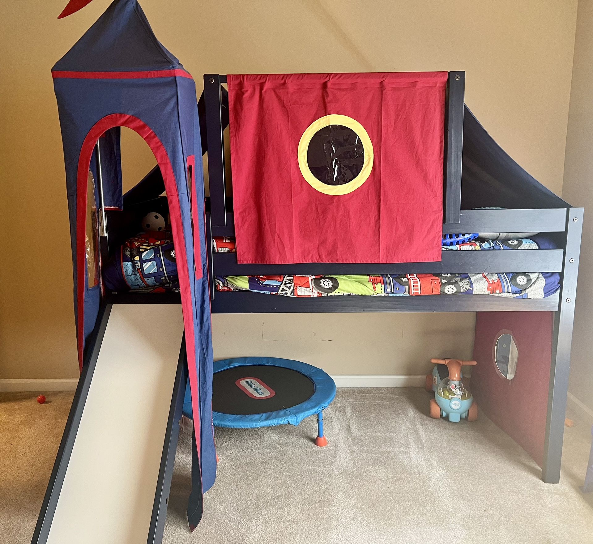 Castle Bed With Slide