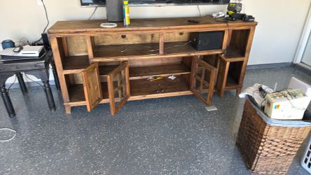 Entertainment Center with end table and coffee table
