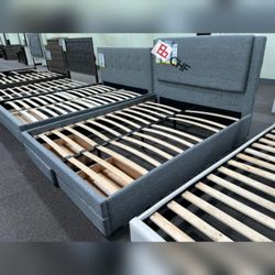 LABOUR DAY SALE FURNITURE / Queen bed Frame with storage drawer (Mattress sell seperately )
