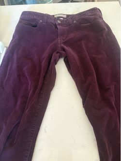 Vintage aubergine purple banana republic cords skinny fit size 28/6